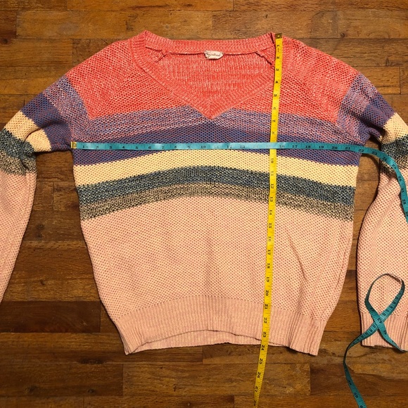 Hem & Thread Colorblock Stripe Pullover Sweater - Picture 11 of 11